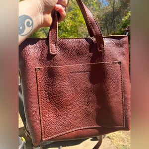 Portland Leather Goods Medium Crossbody, Nutmeg